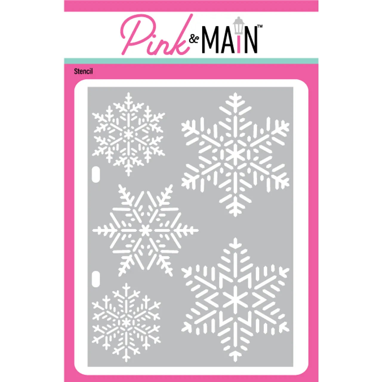 Pink and Main Snowflake Stencil pms110