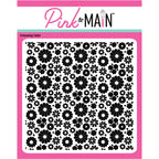 Pink and Main Many Flowers 6x6 Embossing Folder PMT064