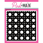 Pink and Main Rattan 3D Embossing Folder pmt066