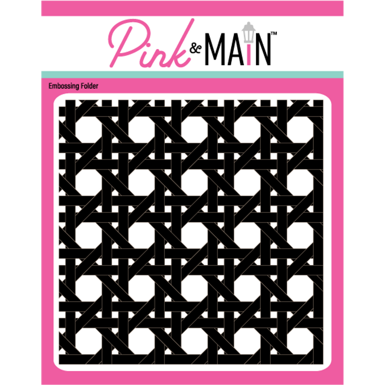 Pink and Main Rattan 3D Embossing Folder pmt066
