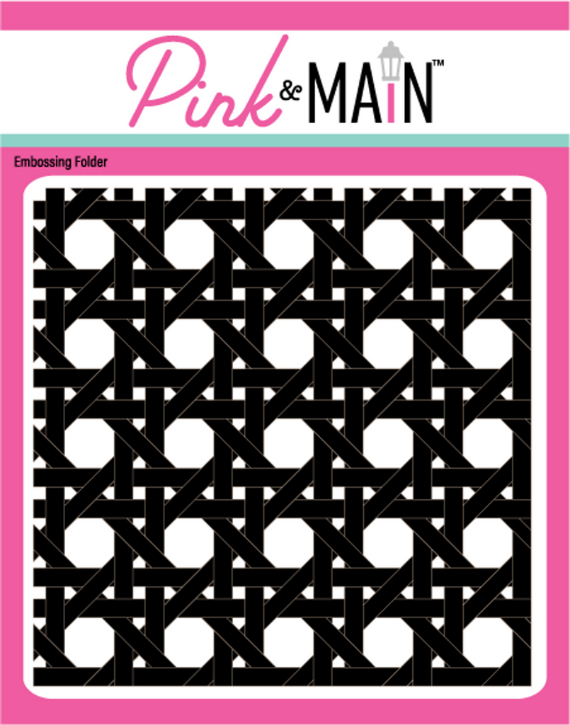 Pink and Main Rattan 3D Embossing Folder pmt066