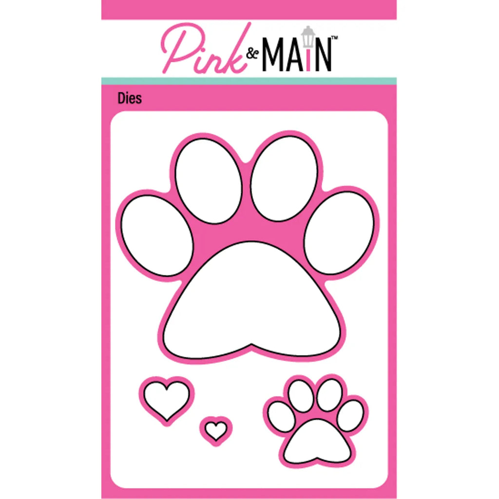 Pink and Main Paw Prints Dies PNM541