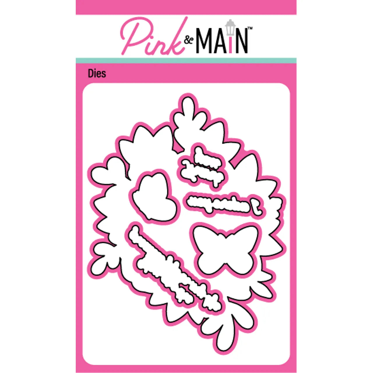 Pink and Main Adore You Florals Dies pnm625