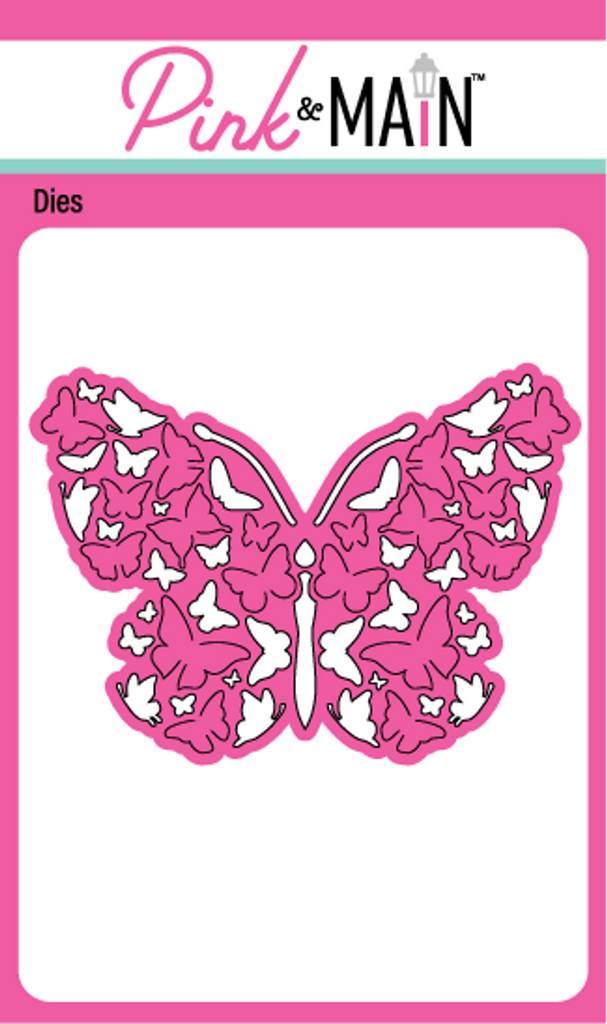 Pink and Main Butterfly Pop Up Die pnm628
