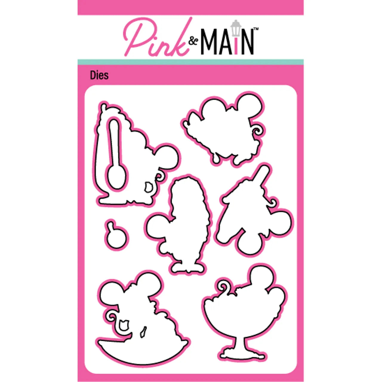 Pink and Main Mice Cream Dies pnm642