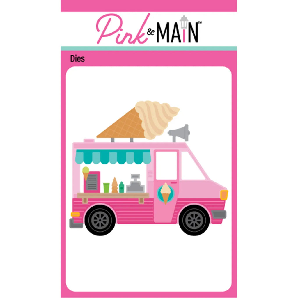 Pink and Main Ice Cream Truck Dies pnm645