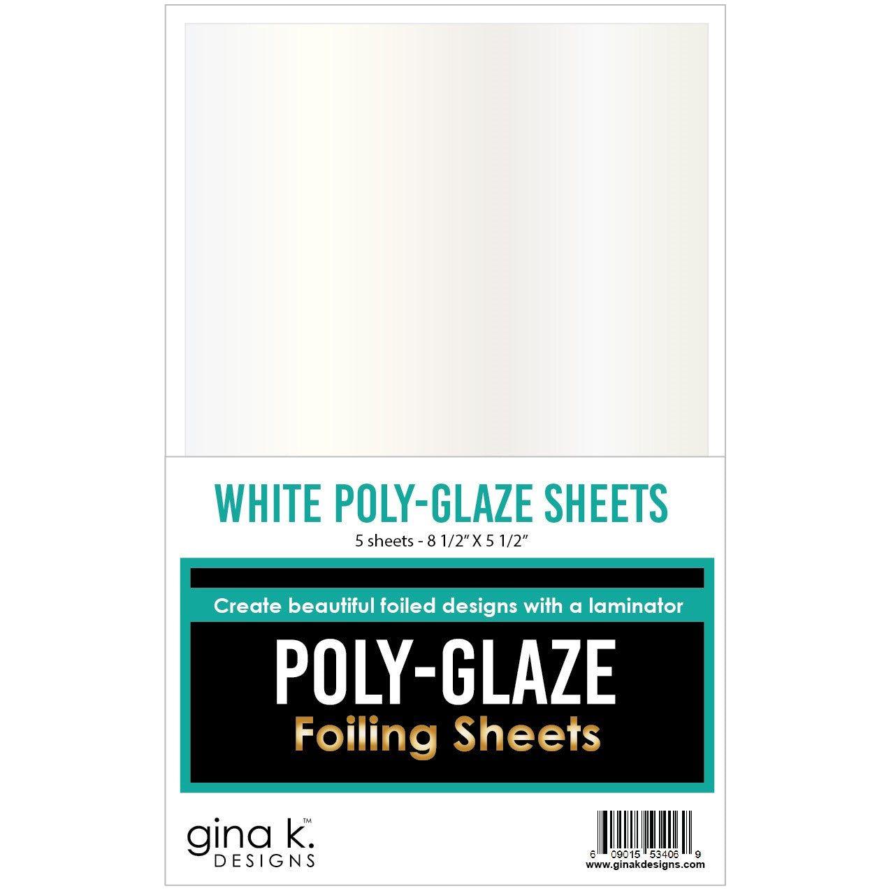 Gina K Designs White Poly-Glaze Sheets pgw