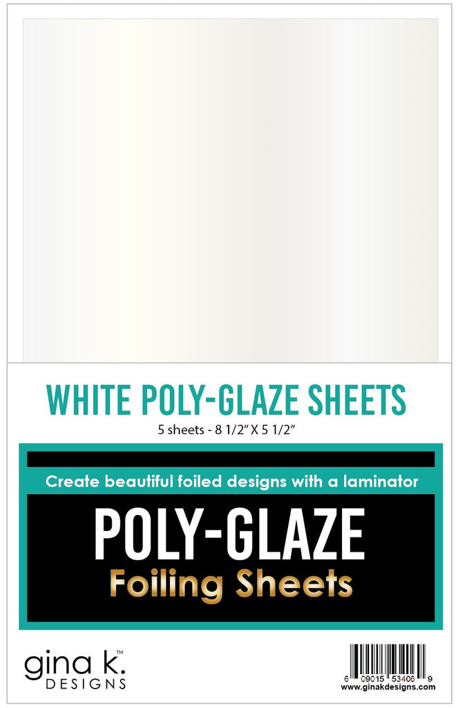 Gina K Designs White Poly-Glaze Sheets pgw