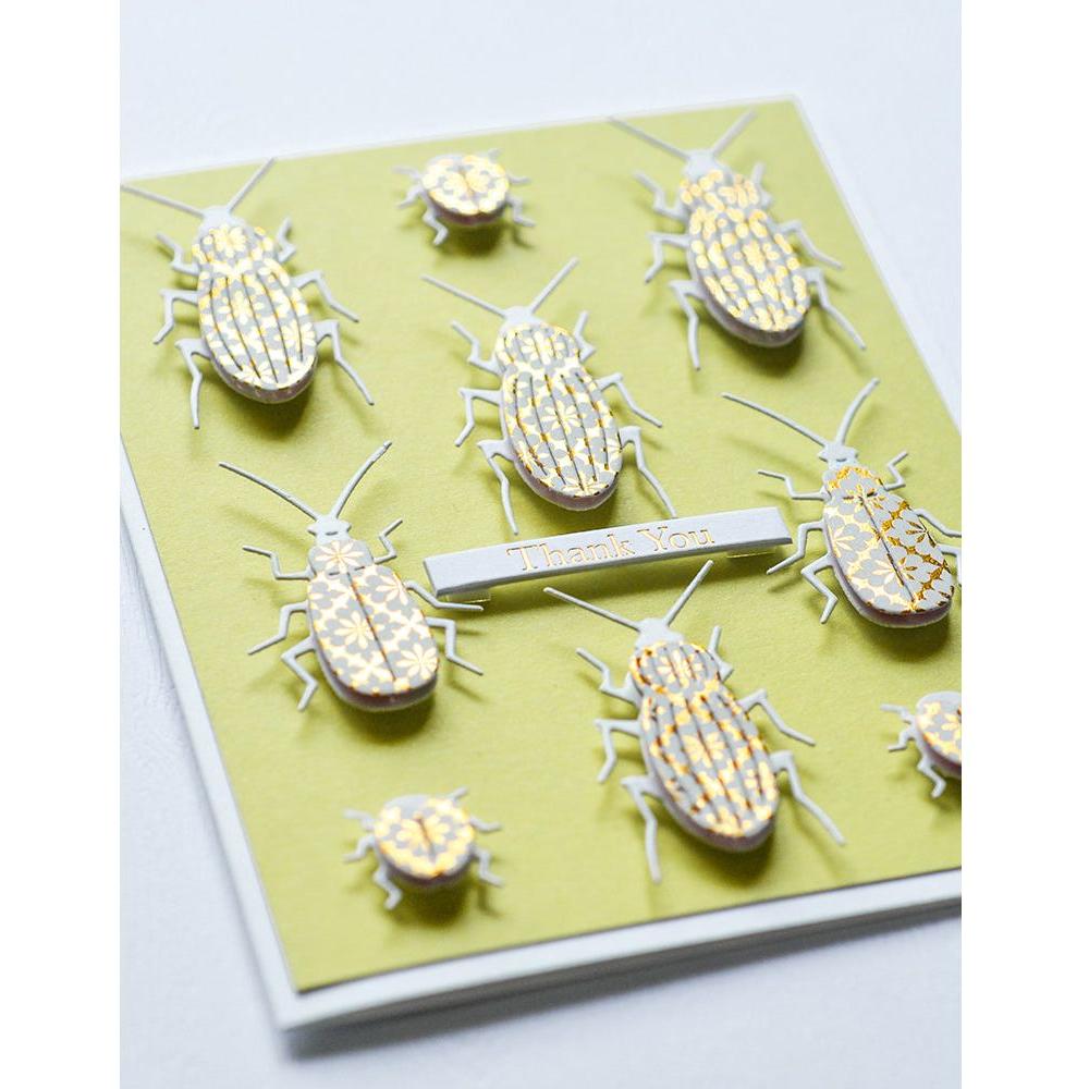 Memory Box Brilliant Fuchsia 6x6 Paper Pack pp1030 beetles