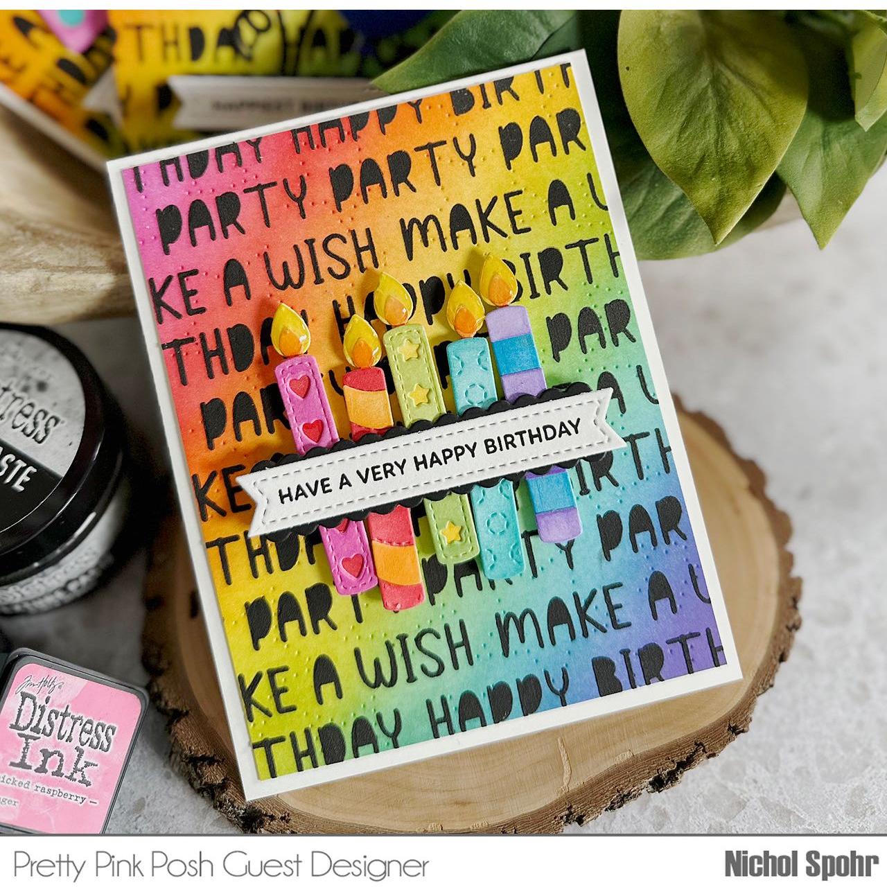 Pretty Pink Posh Birthday Candles Dies candles | color-code:ALT03