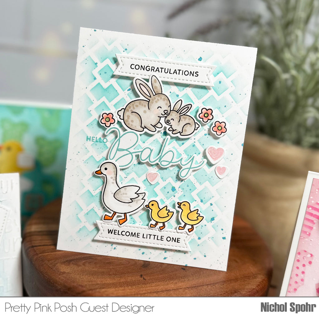 Pretty Pink Posh Baby Animals Clear Stamps congratulations | color-code:ALT01
