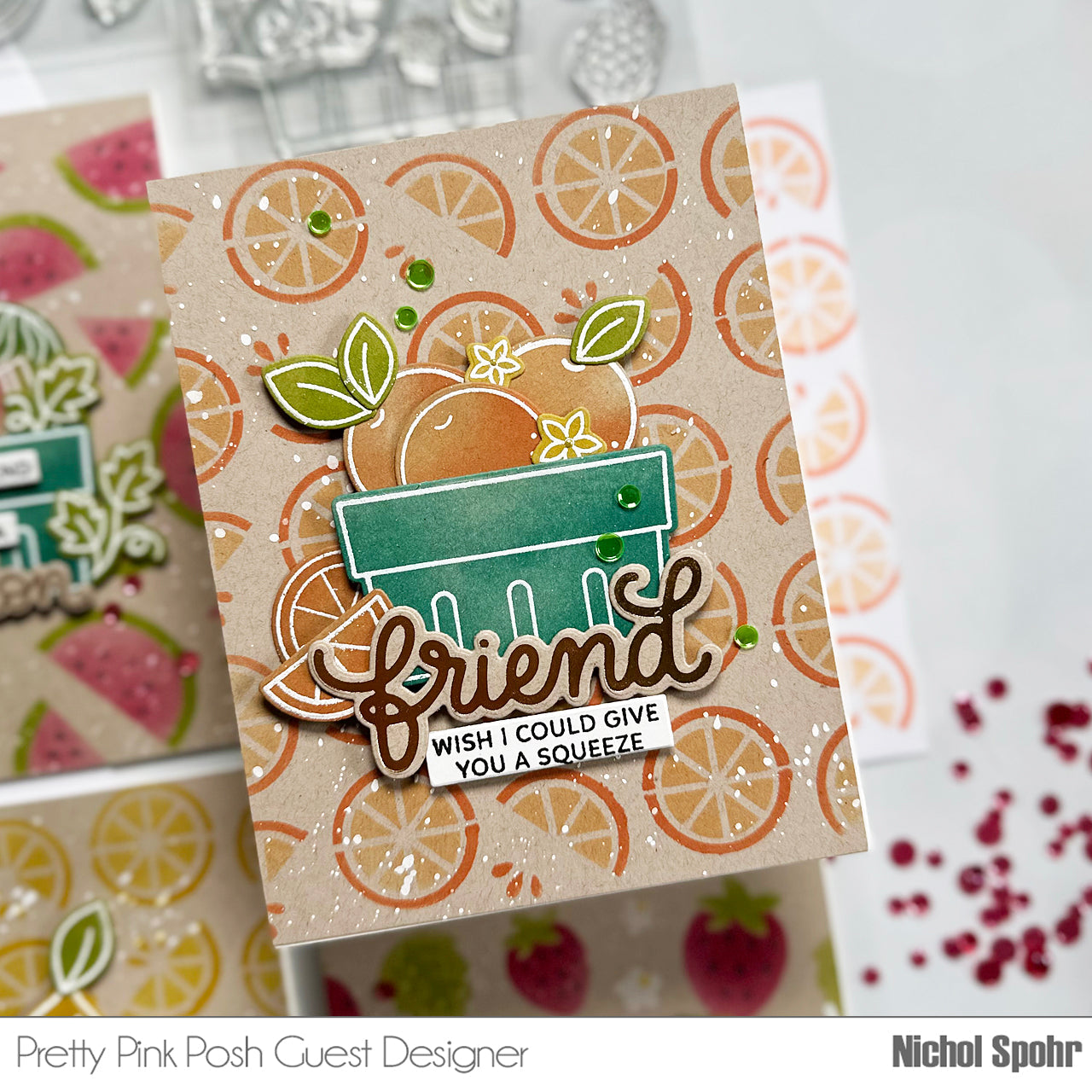 Pretty Pink Posh Friend Script Hot Foil Plate Friend | color-code:ALT02