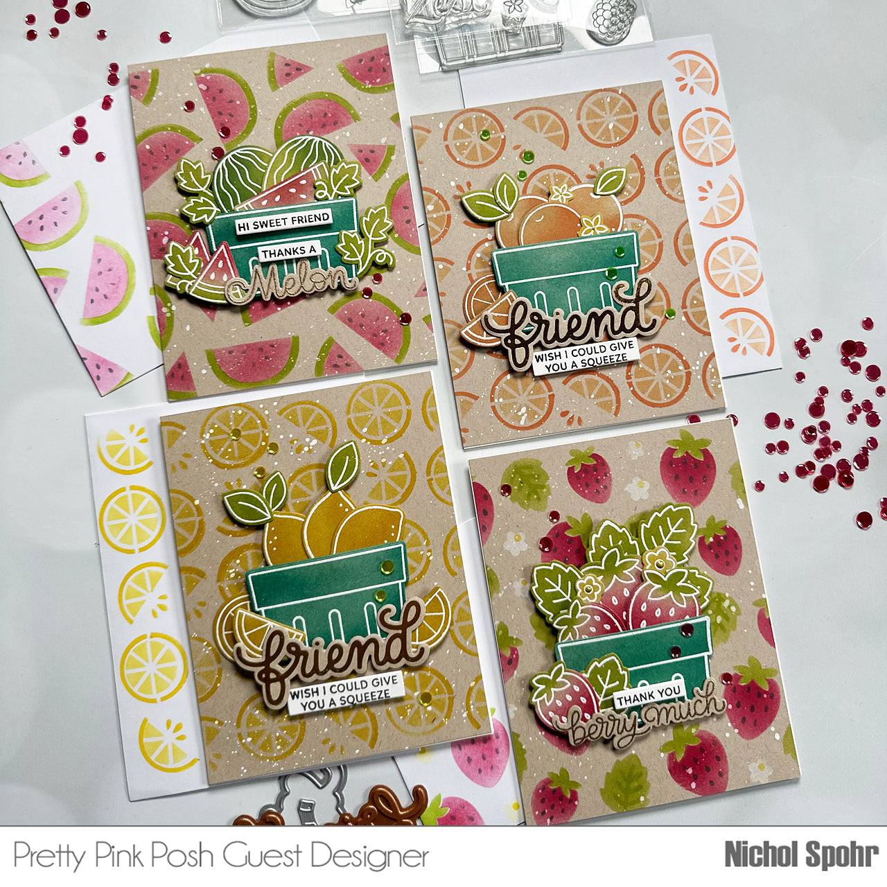 Pretty Pink Posh Fresh Berries Clear Stamps Basket | color-code:ALT03