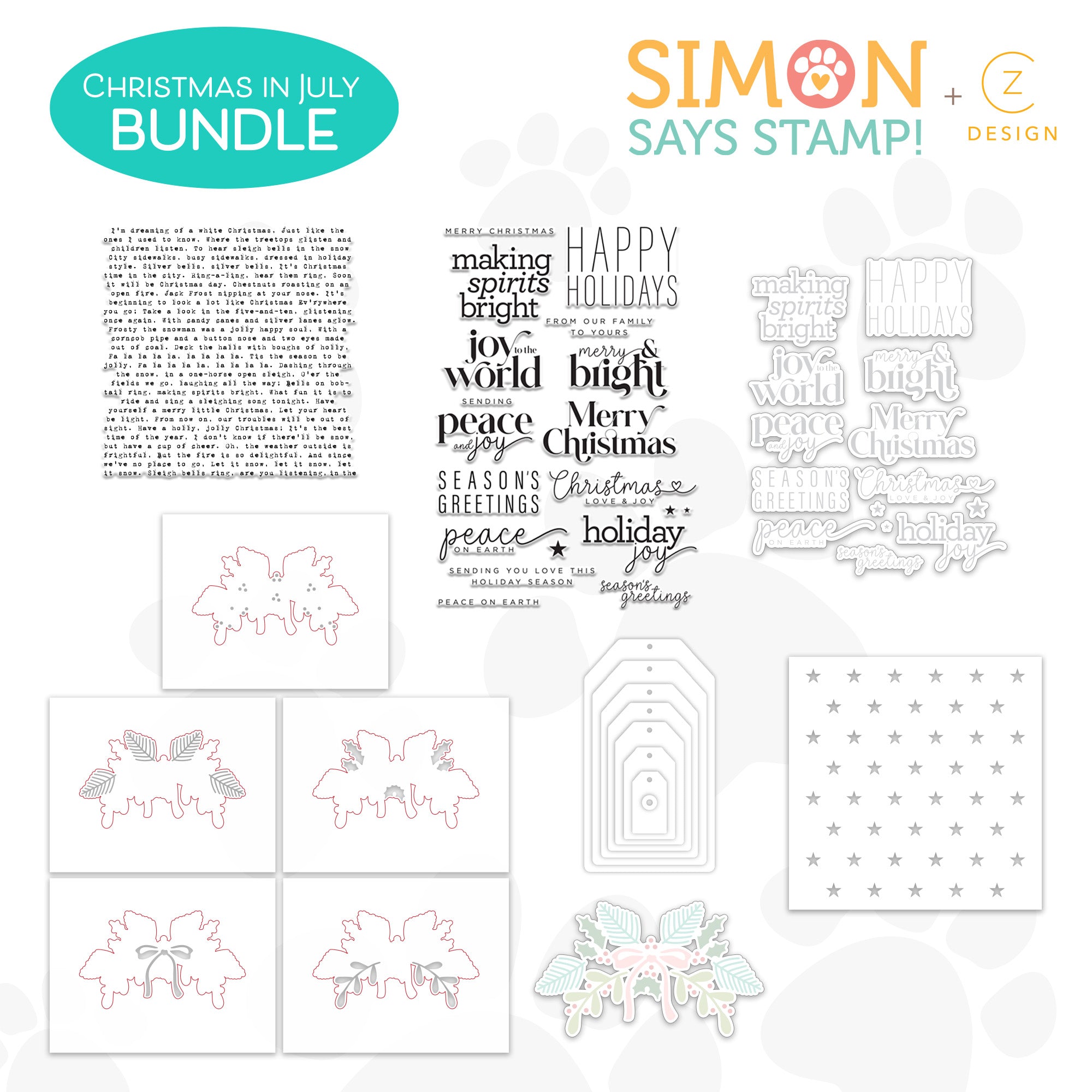 PREORDER Simon Says Stamp CZ Design Christmas in July Class Bundle