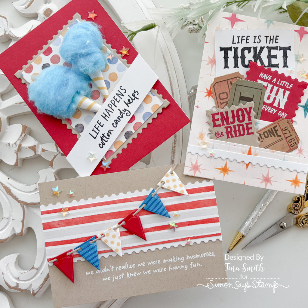 PREORDER Simon Says Stamp Card Kit of the Month June 2026 Step Right Up ck0626 County Fair Card Set Tina Smith | color-code:ALT17