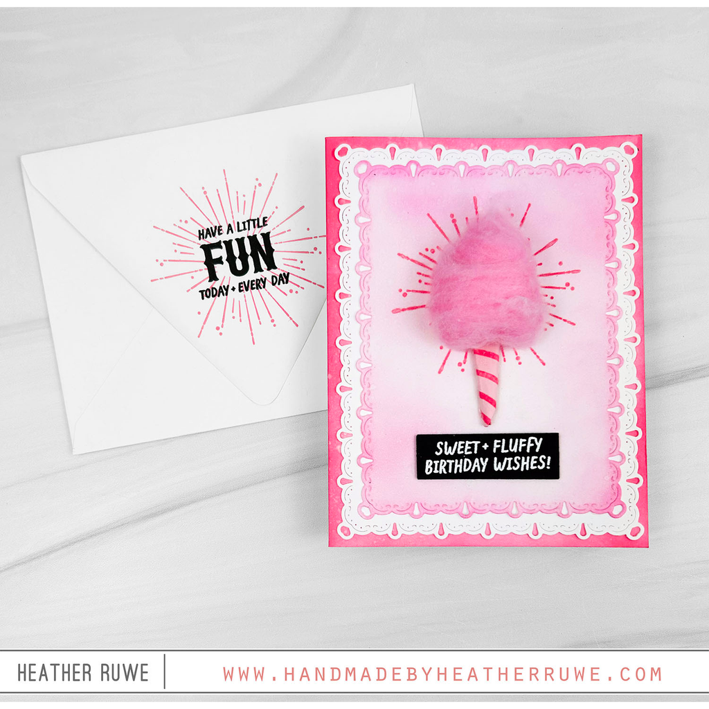 PREORDER Simon Says Stamp Card Kit of the Month June 2026 Step Right Up ck0626 Pink Cotton Candy Card Heather Ruwe | color-code:ALT20