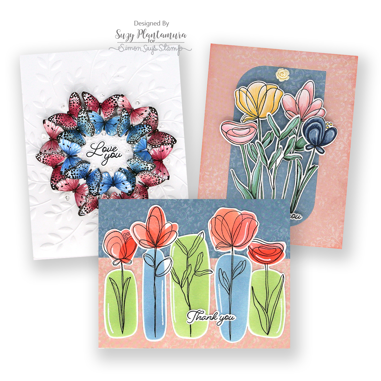 PREORDER Simon Says Stamp Card Kit of the Month May 2026 Long Stem Florals ck0526 Springtime Cards Suzy Plantamura | color-code:ALT02