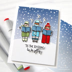 PREORDER Simon Says Stamp Card Kit of the Month November 2026 Jolly Season ck1126 Cathy Zielske Cozy Holiday Card