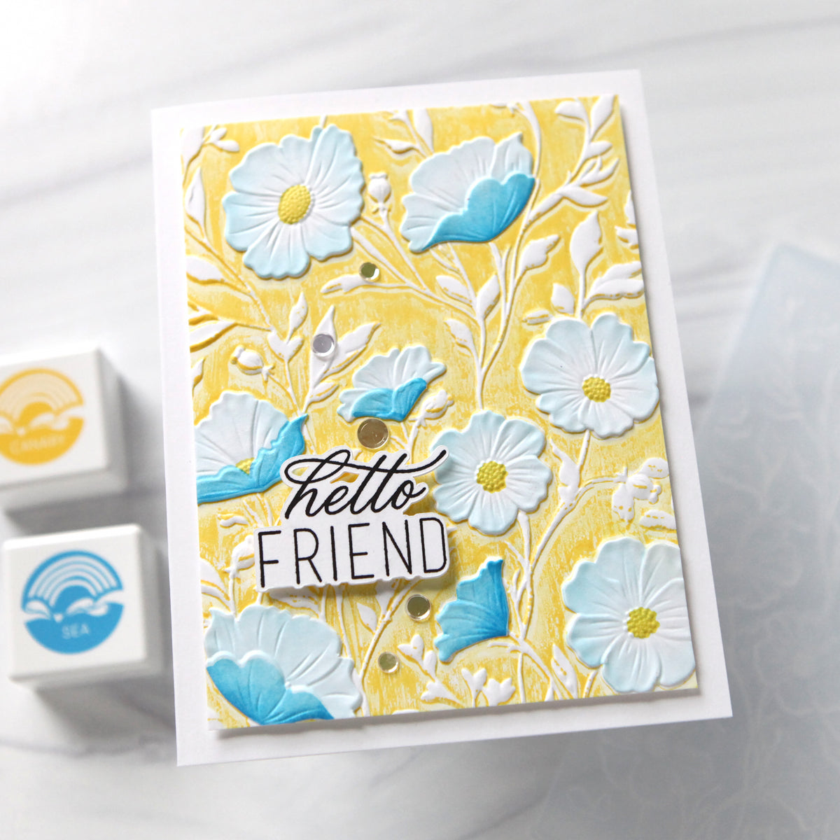 PREORDER Simon Says Stamp Card Kit of the Month September 2026 Simply Shabby ck0926 Cathy Zielske Soft Floral Friend Card | color-code:ALT08