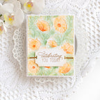PREORDER Simon Says Stamp Card Kit of the Month September 2026 Simply Shabby ck0926 Heather Hoffman Peach Floral Birthday Card | color-code:ALT07