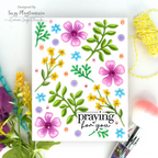 PREORDER Simon Says Stamp Dancing Meadows Wafer Dies 1662sd Shine On Praying for You Flowers Card Suzy Plantamura | color-code:ALT10