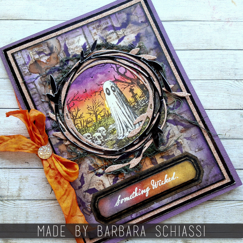 Tim Holtz Cling Rubber Stamps Framed Frights cms494
