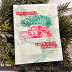 PREORDER Tim Holtz Cling Rubber Stamps Home For Christmas cms498 merry christmas