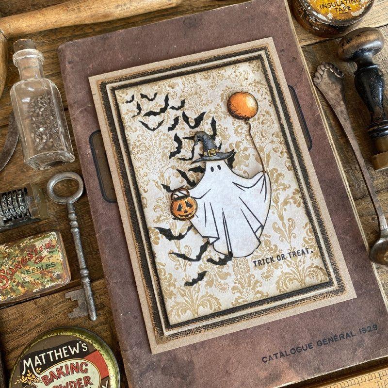 PREORDER Tim Holtz Cling Rubber Stamps Mini Bird Crazy and Things cms250 ghost | color-code:ALT01