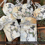 PREORDER Tim Holtz Cling Rubber Stamps Mr. Frostie cms499 tags