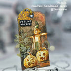 PREORDER Tim Holtz Cling Rubber Stamps Pumpkinhead cms309 feeling wicked