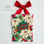 PREORDER Tim Holtz Holiday Botanical Stamps with Simon Says Stamp Dies Bundle setbo26 Beth Opel Vintage Holiday Wall Hanging