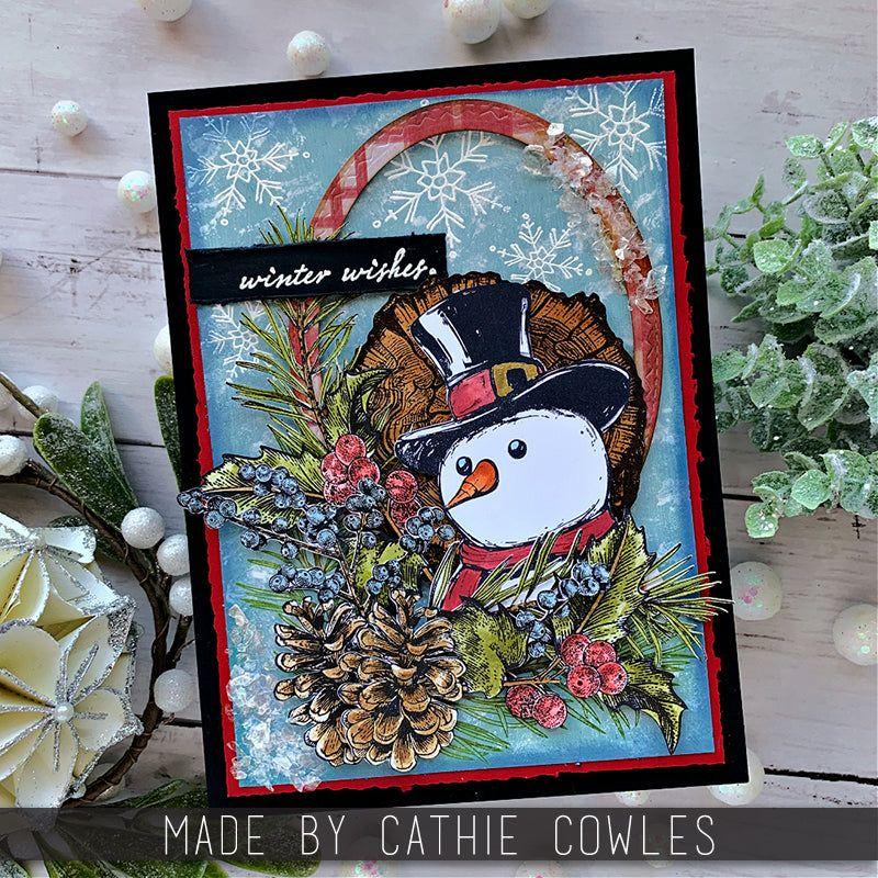 PREORDER Tim Holtz I Want It All Stamps Stencils 2024 Holiday Winter Edition snowman
