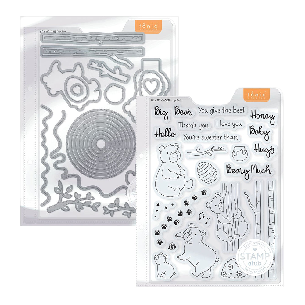 Tonic Hungry Honey Bears Stamp And Die Set sc20