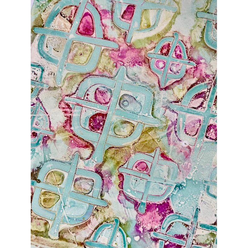Paper Artsy Kate Crane Stencil ps483 blue