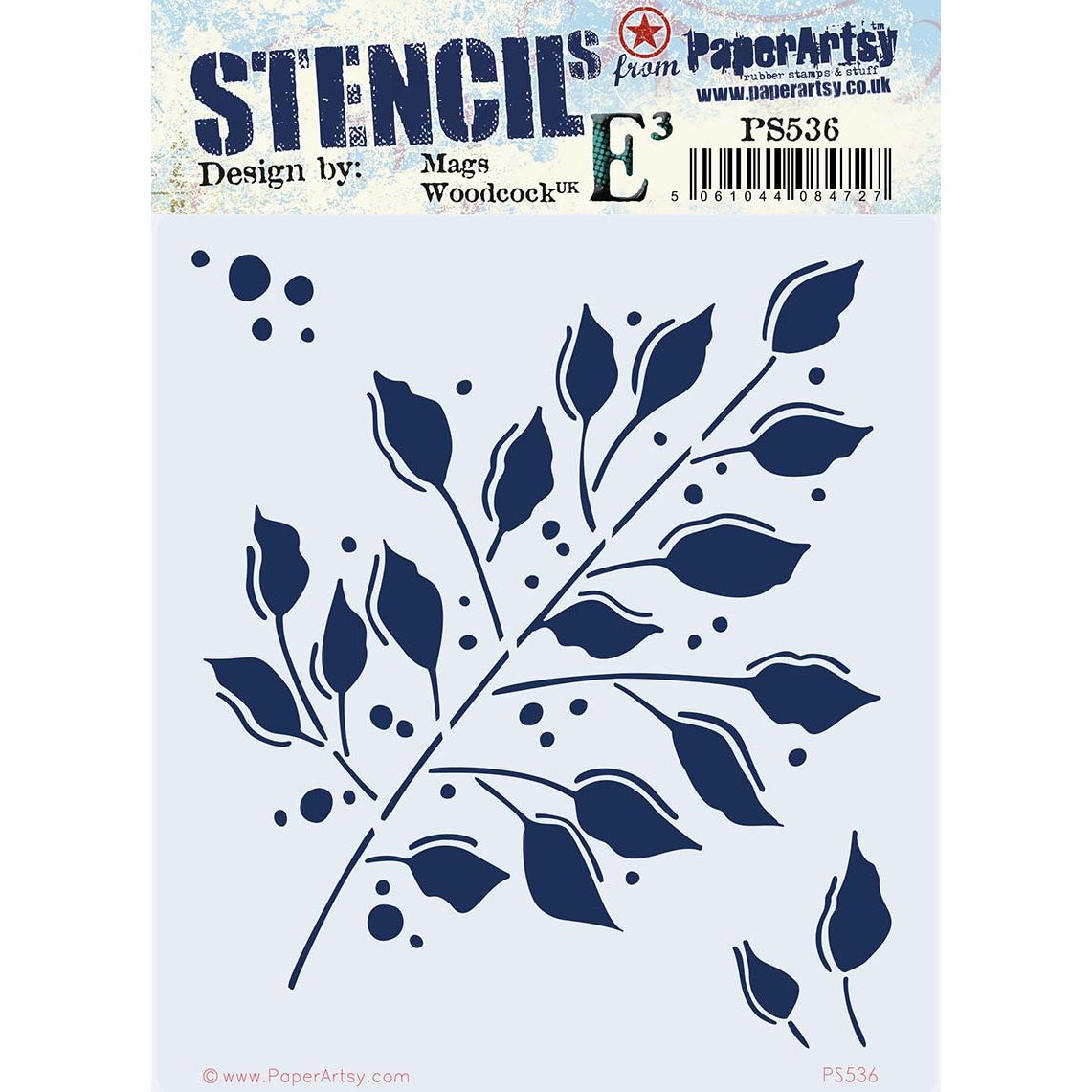 PaperArtsy Mags Woodcock Stencil ps536
