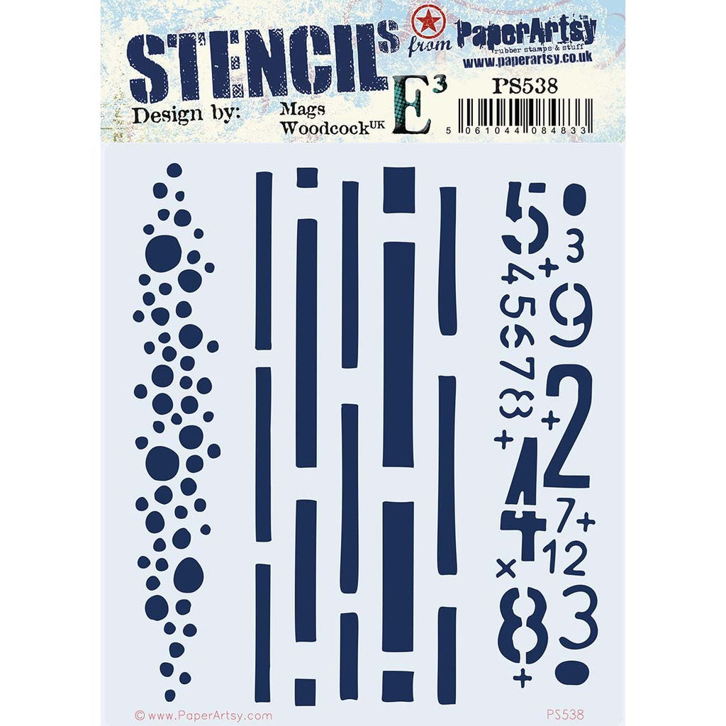 PaperArtsy Mags Woodcock Stencil ps538