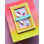 Poppy Stamps Deco Shells Hot Foil Plate psf805 congratulations