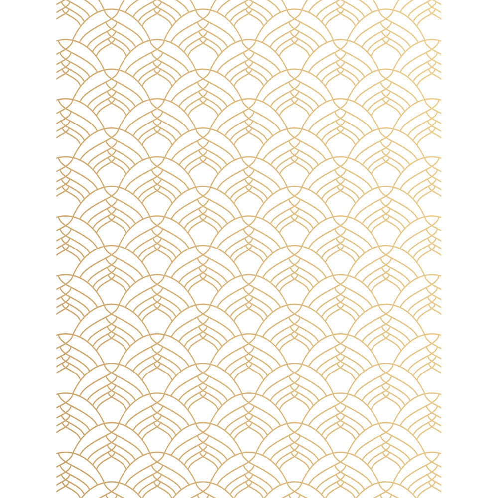 Poppy Stamps Deco Shells Hot Foil Plate psf805