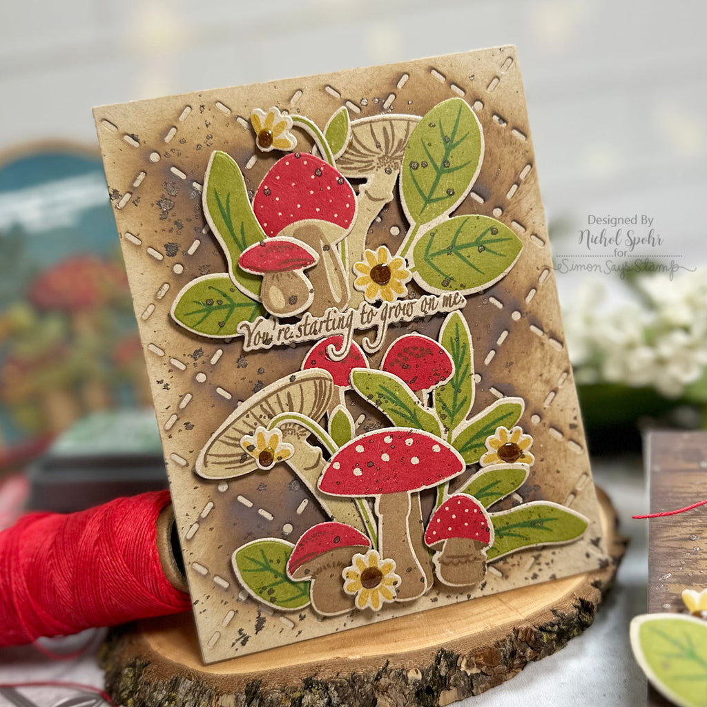 Papertrey Ink Sapling Frame Dies pti-0791 mushrooms | color-code:ALT01