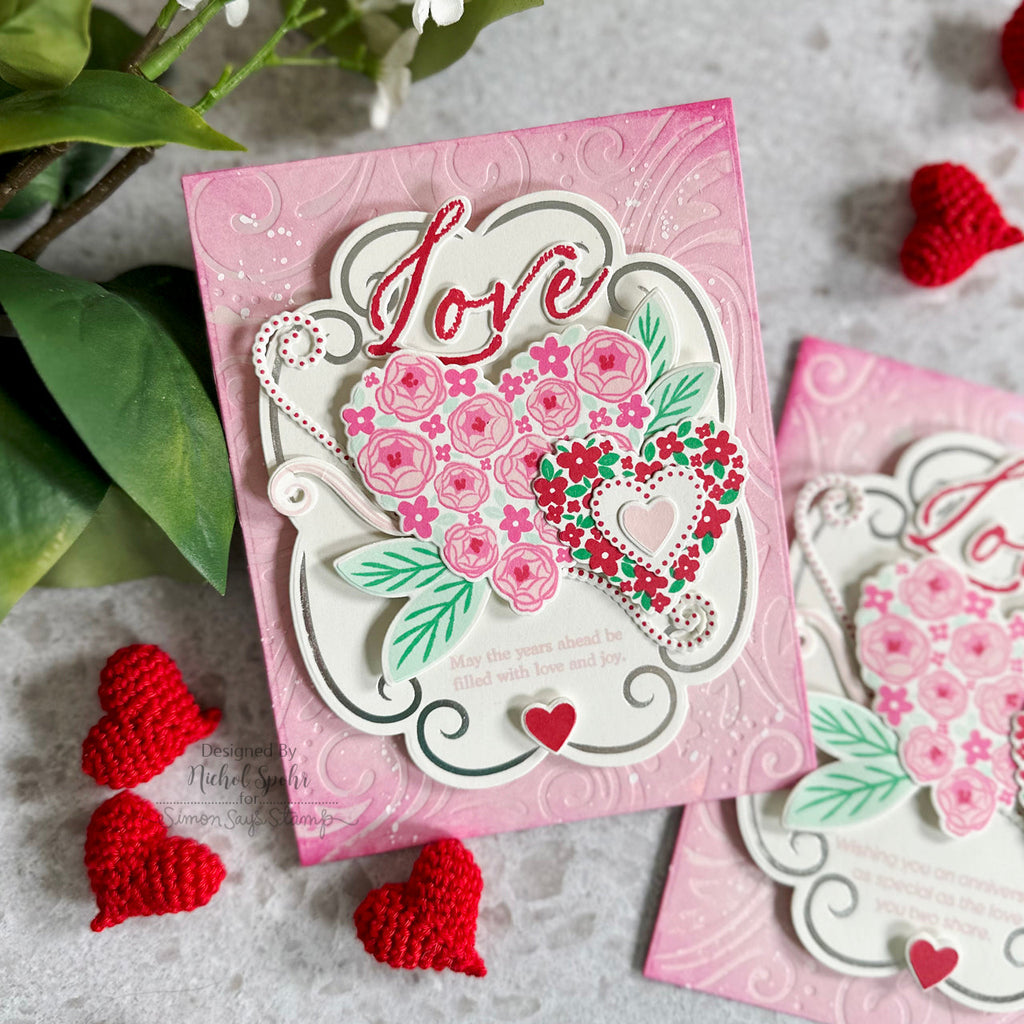Papertrey Ink Psalm Reflections December Clear Stamp 1556 hearts | color-code:ALT01