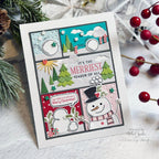Pretty Pink Posh Candy Cane Lane Clay Confetti snowman | color-code:ALT03