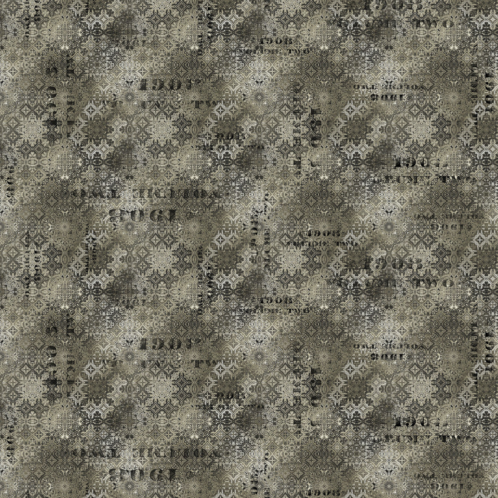 Tim Holtz Eclectic Elements Fabric By The Yard Faded Tile Neutral