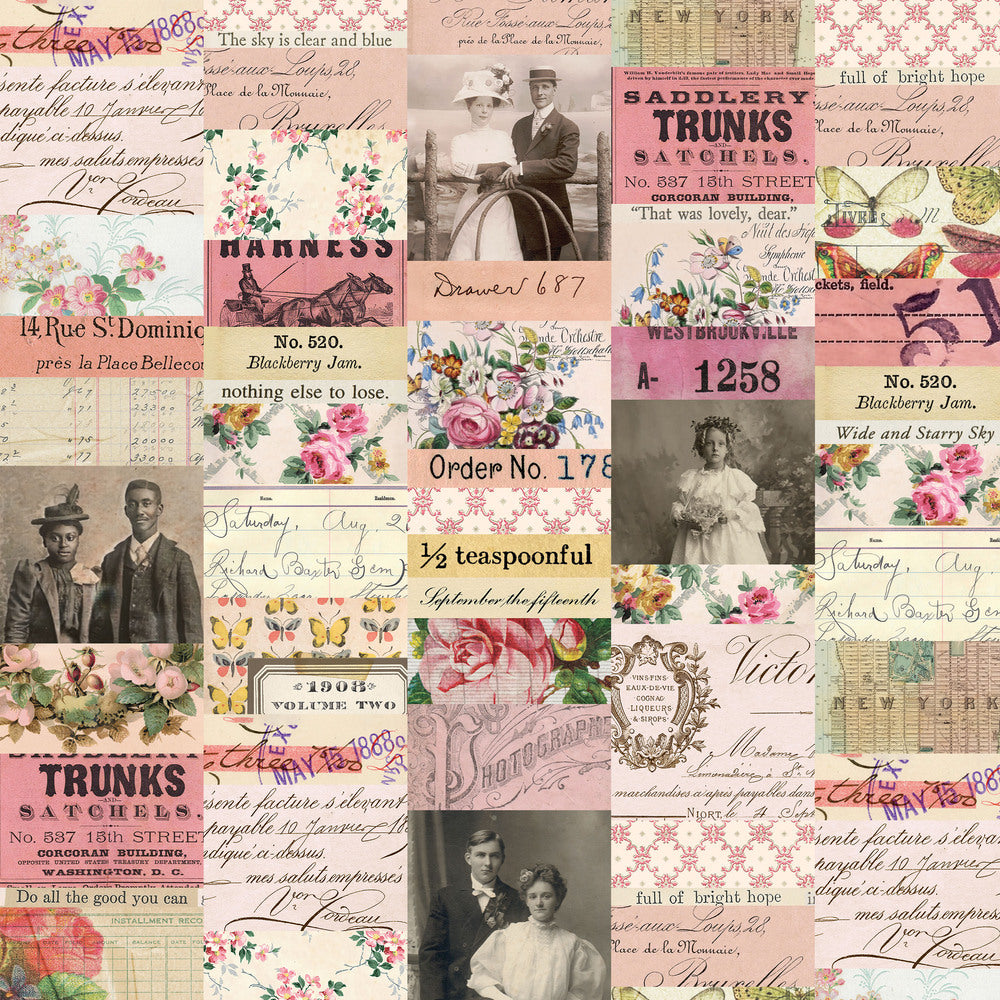 Tim Holtz Fabric Palette Pink Bundle of 10 Fat Quarters