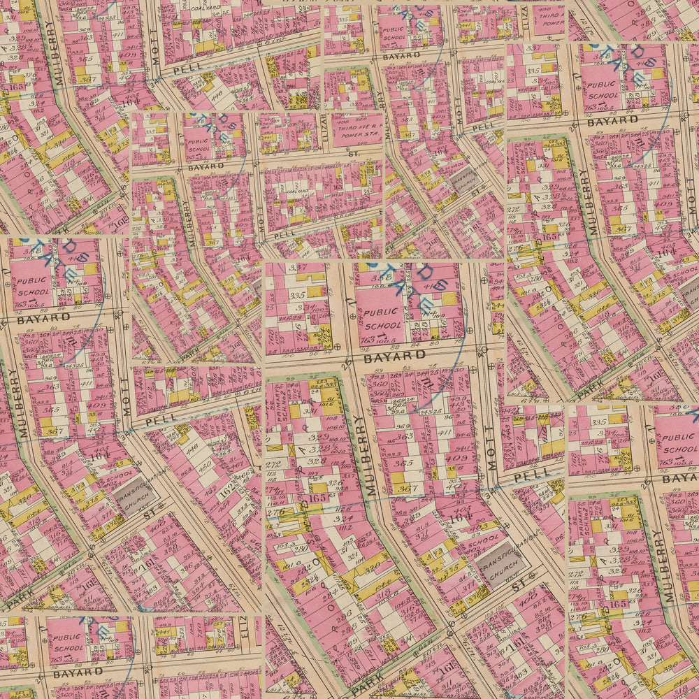 Tim Holtz Fabric By The Yard Pink Map pwth213