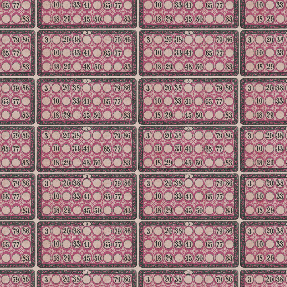 Tim Holtz Fabric By The Yard Pink Numbers pwth216