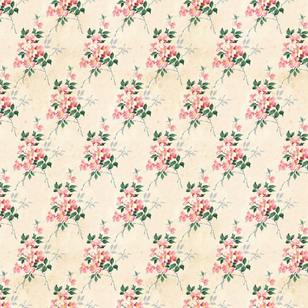 Tim Holtz Fabric By The Yard Pink Wallpaper pwth217