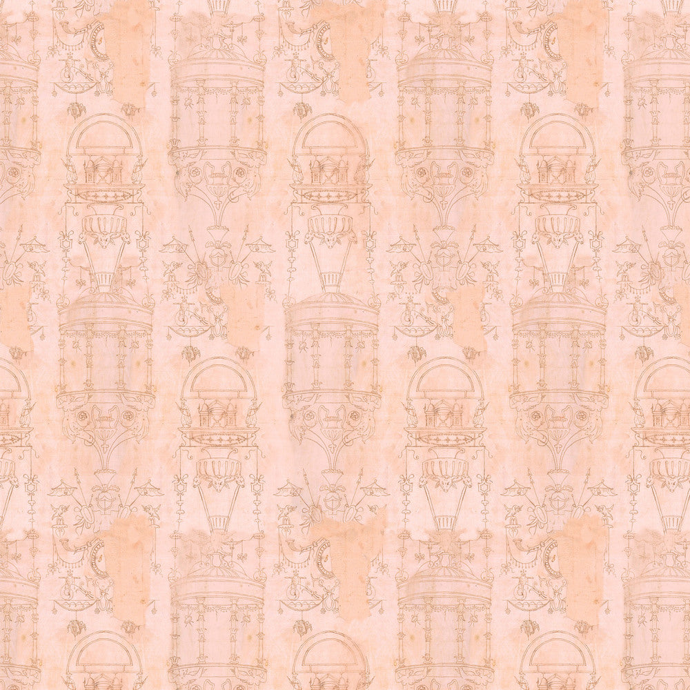 Tim Holtz Fabric By The Yard Pink Toile pwth218