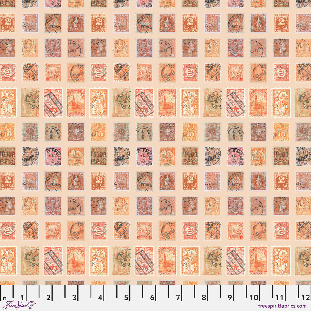 Tim Holtz Fabric Palette Orange Bundle of 10 Fat Quarters