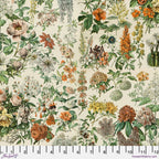 Tim Holtz Fabric By The Yard Orange Botanical pwth237 Eclectic Elements Palette