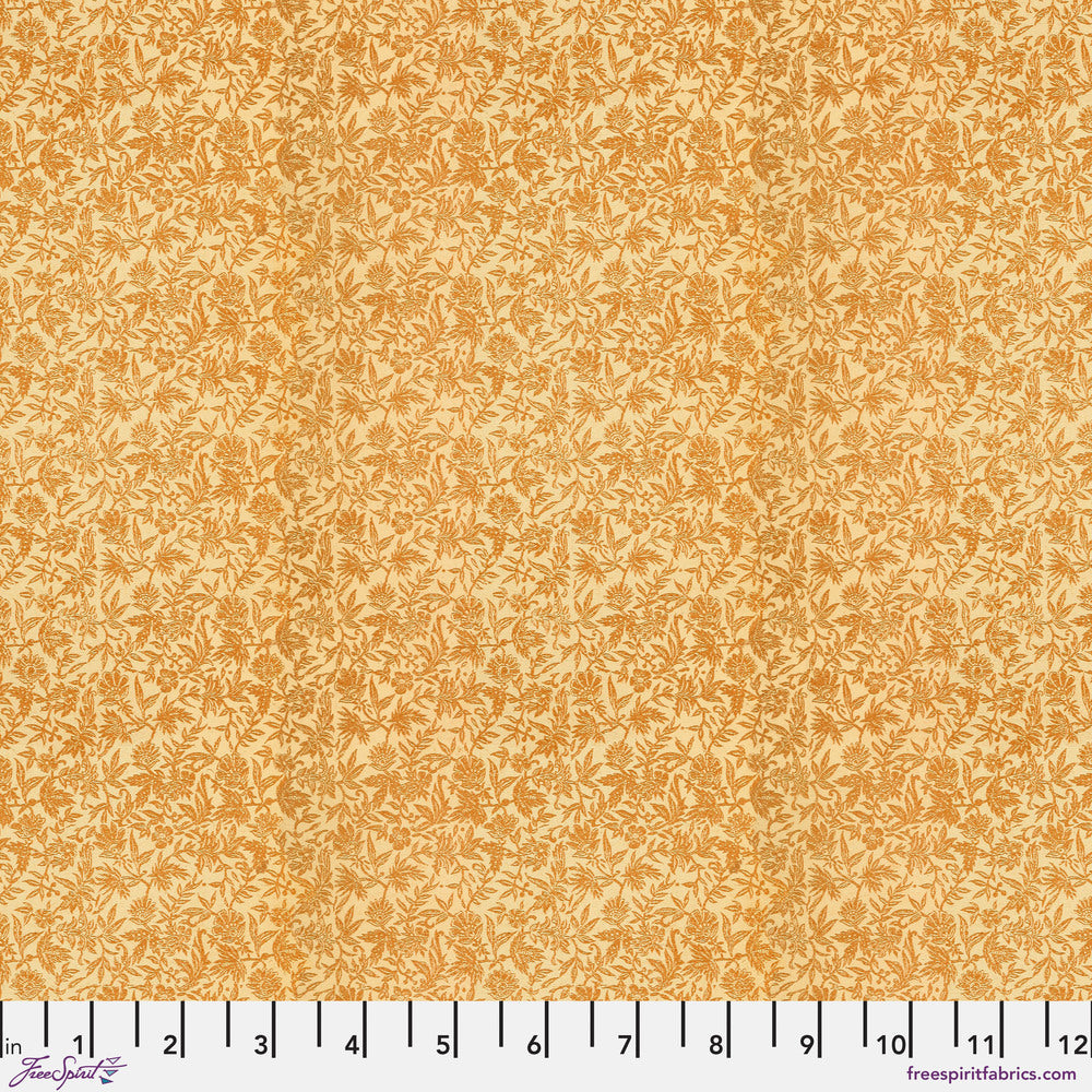 Tim Holtz Fabric By The Yard Orange Tiny Print pwth238 Eclectic Elements Palette